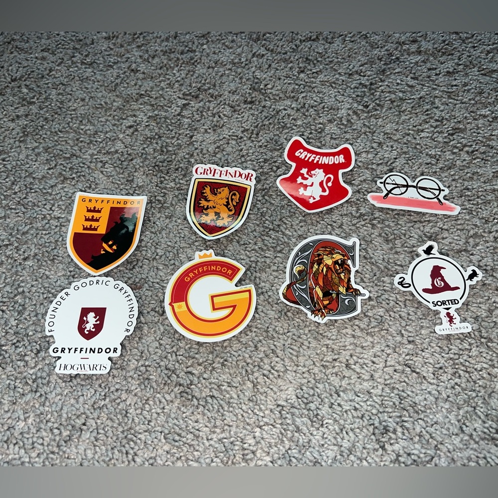 3 for $12 Gryffindor Sticker Set